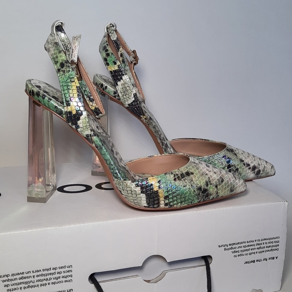 Aldo Strappy Heeled Shoes - Blocked Heels - Picture 8 of 9